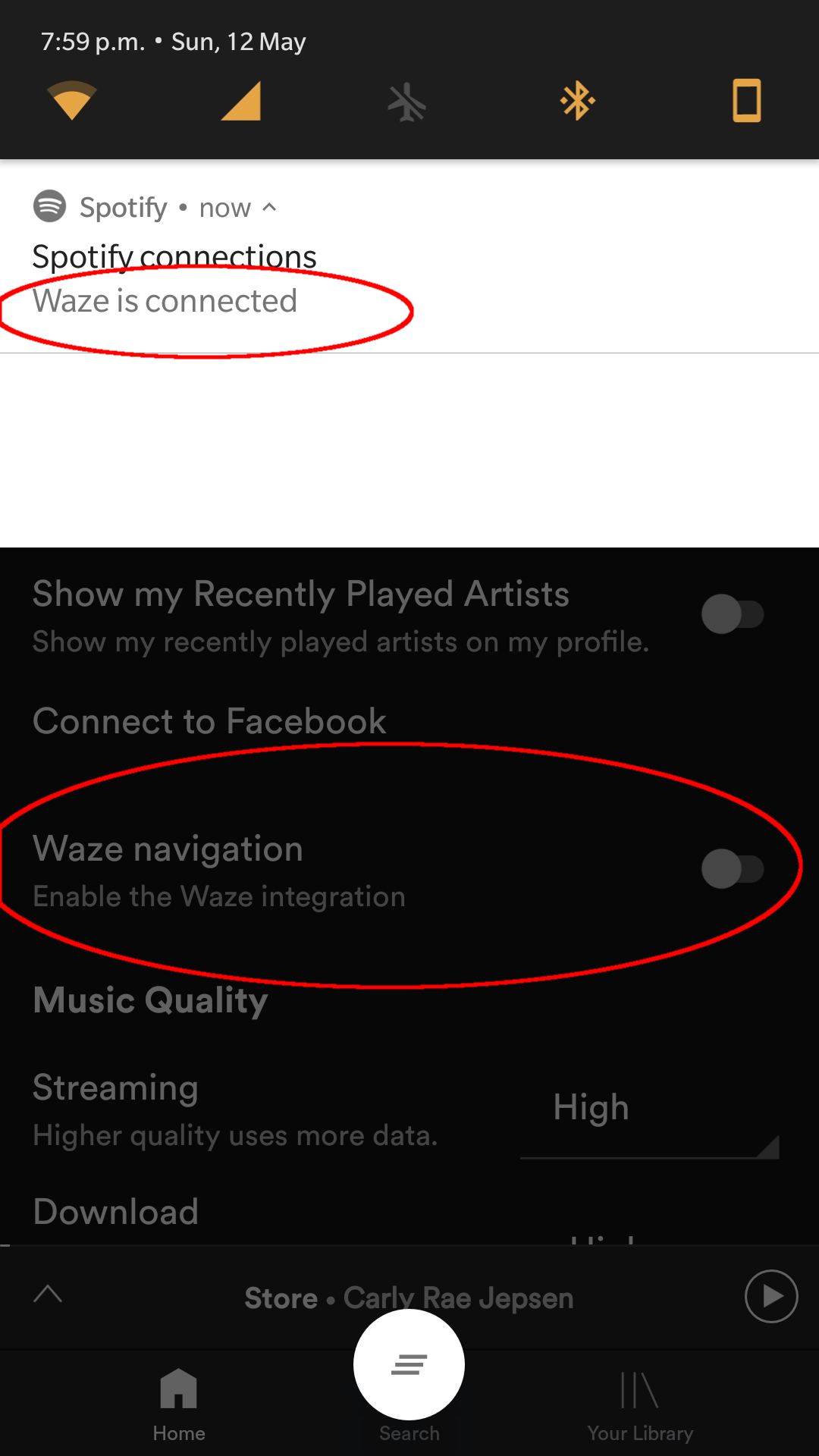 My Spotify Isnt Connecting With Waze App